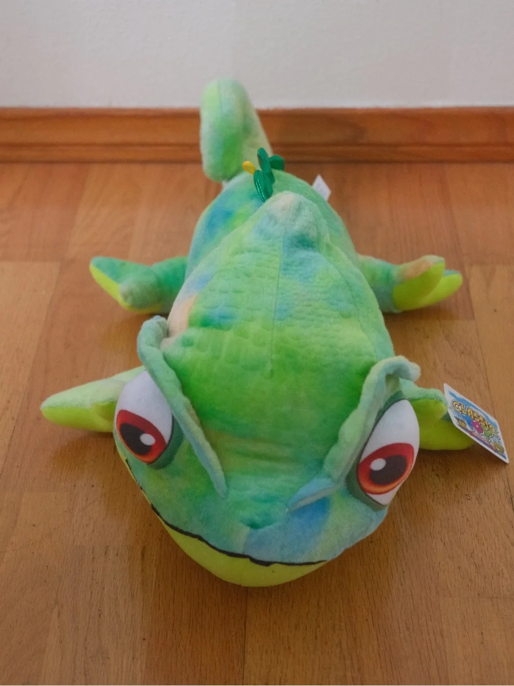 Classic Toy Co Large Green/Blue Chameleon Plush Stuffed Animal, Washable